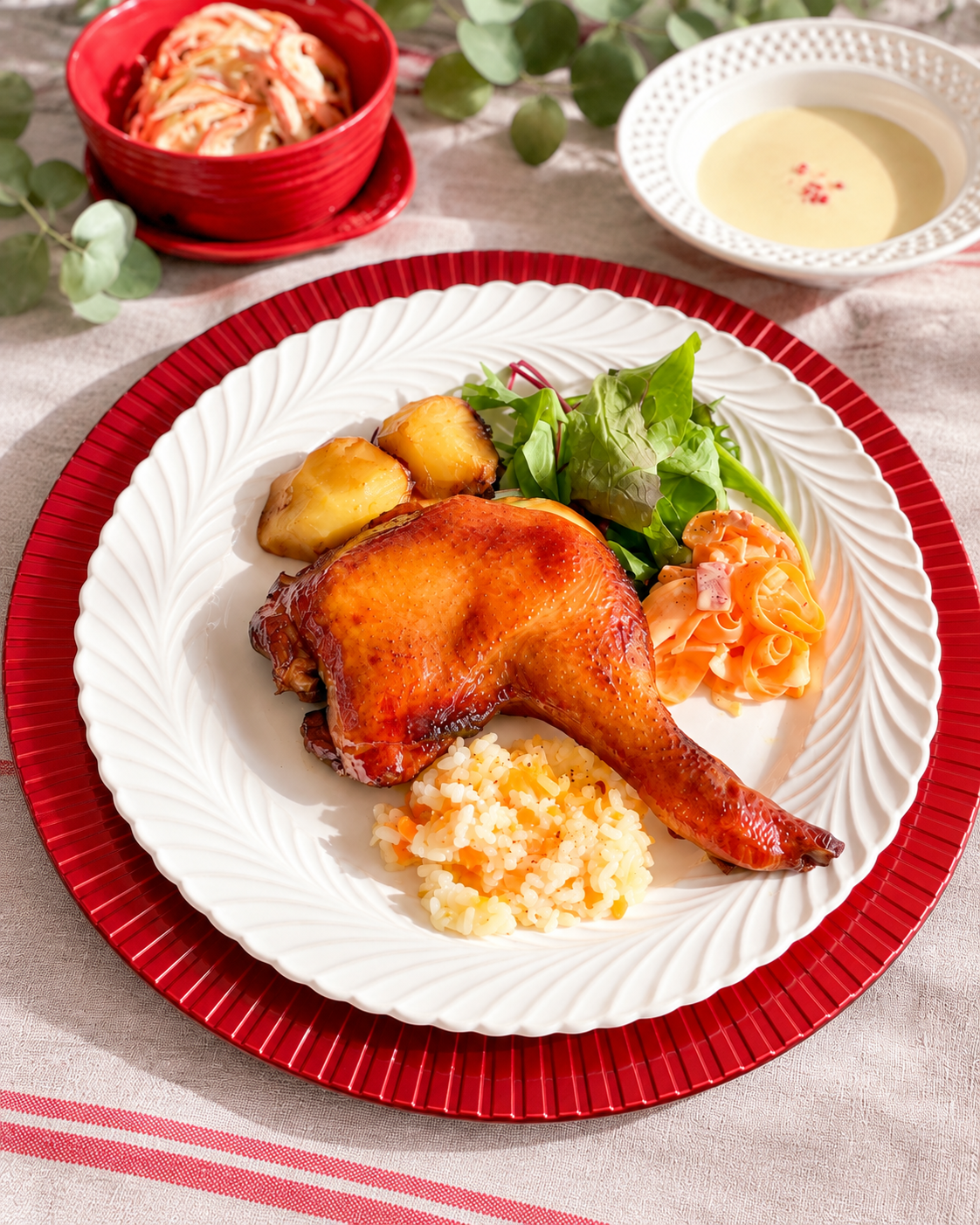 ランチにご用意するローストチキン